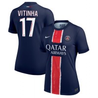 Maglia Calcio Paris Saint-Germain Vitinha #17 Prima Divisa Donna 2024-25 Manica Corta